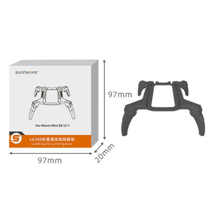 Sunnylife LG380 Heightening Spider Tripod Folding Drop Protection Bracket For DJI Mini 2 / SE(Dual -color) - DJI & GoPro Accessories by Sunnylife | Online Shopping UK | buy2fix