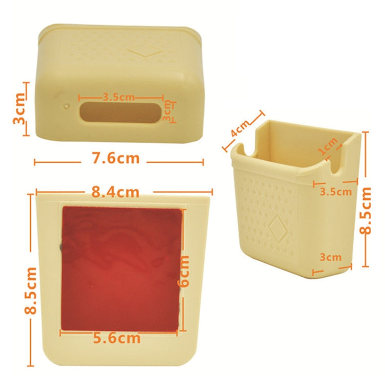 Vehicle Adhesive Mobile Phone Stand Card Cigarette Storage Box, Color: DM-004 Beige - In Car by buy2fix | Online Shopping UK | buy2fix