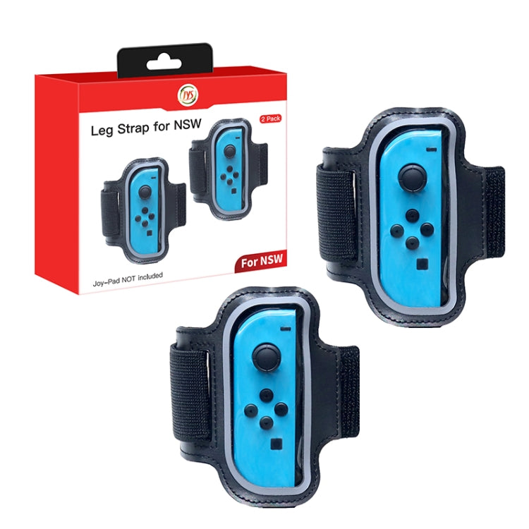 2PCS JYS JYS-NS242 For Nintendo Switch Joy-con Small Handlebar Leg Sports Straps(Black) - Others by JYS | Online Shopping UK | buy2fix