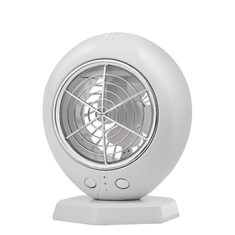 Home Office Portable Desktop Spray Fan Air Cooler, Spec: Battery Model(White) - Consumer Electronics by buy2fix | Online Shopping UK | buy2fix