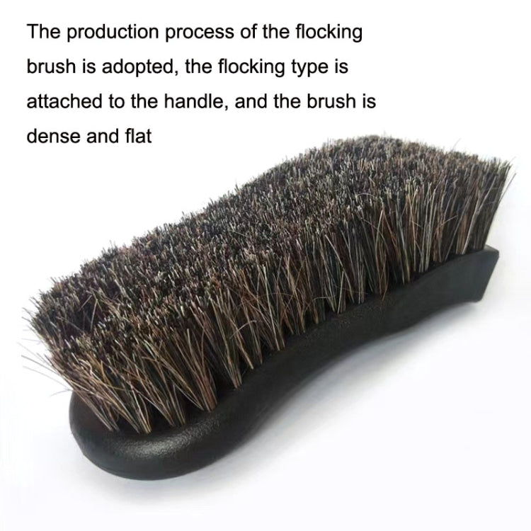 JY-26589412 Car Interior Dusting Oiling Polishing Cleaning Horsehair Brush(Black) - In Car by buy2fix | Online Shopping UK | buy2fix