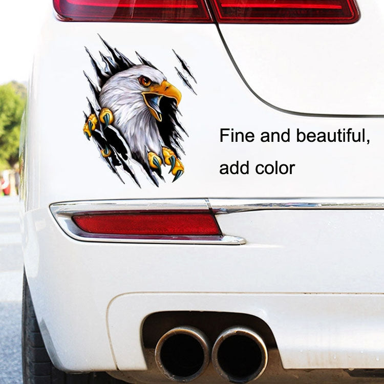 5PCS Tear Eagle 3D Car Sticker Scratch Covering Body Pull Flower Sticker, Style: Right (18x 24cm) - In Car by buy2fix | Online Shopping UK | buy2fix