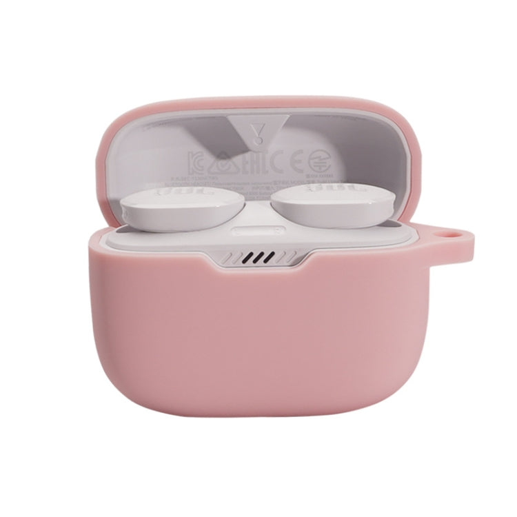 For JBL T230NC TWS Wireless Bluetooth Headphones Silicone Case(Pink) - JBL Earphone Case by buy2fix | Online Shopping UK | buy2fix