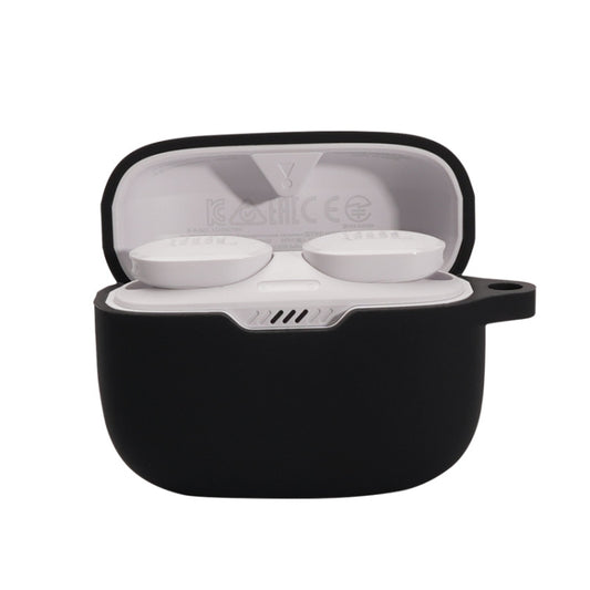 For JBL T230NC TWS Wireless Bluetooth Headphones Silicone Case(Black) - JBL Earphone Case by buy2fix | Online Shopping UK | buy2fix