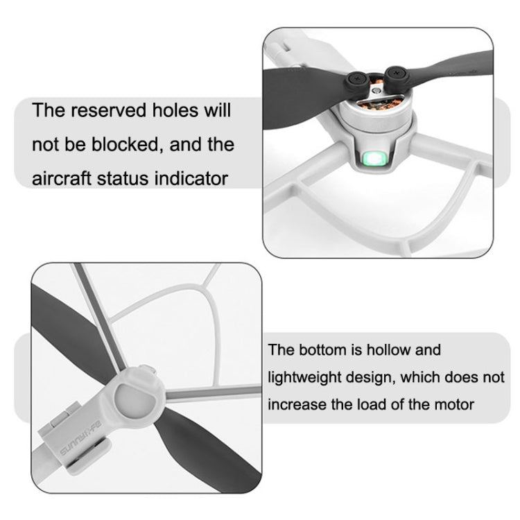 Sunnylife MM3-KC407 For Mini 3 Pro Propeller Blades Anti-Collision Protection Ring(Light Grey) - DJI & GoPro Accessories by Sunnylife | Online Shopping UK | buy2fix