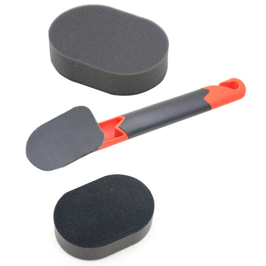 10PCS Sponge Long Handle Car Tire Varnishing Brush Tire Waxing Brush Sponge by buy2fix