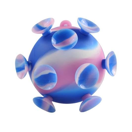 5 PCS Silicone Suction Cup Ball Decompression Toy( Blue) - Fidget Cube by buy2fix | Online Shopping UK | buy2fix