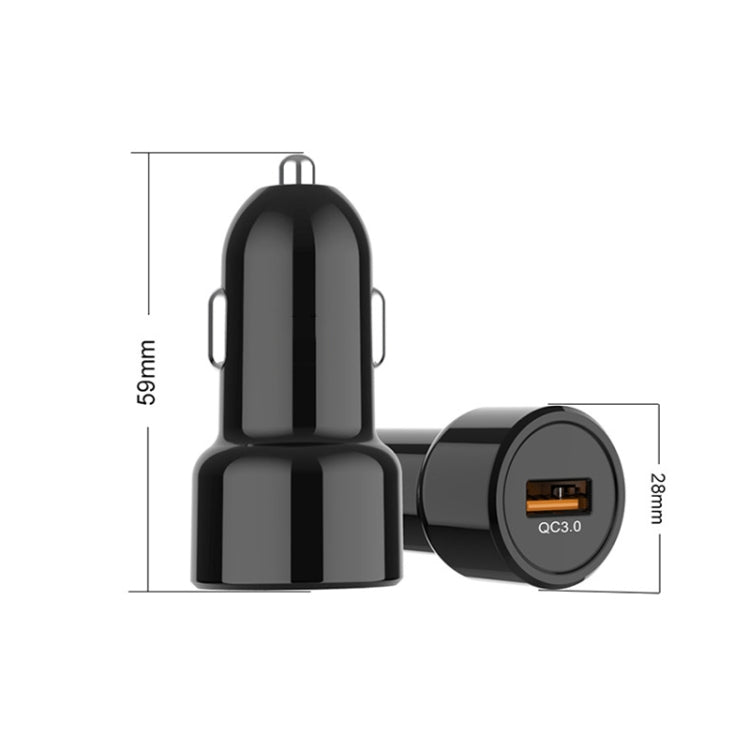 IBD321-Q3 Universal Fireproof Mobile Phone Car Charger, Model: QC3.0+2.4A - In Car by buy2fix | Online Shopping UK | buy2fix