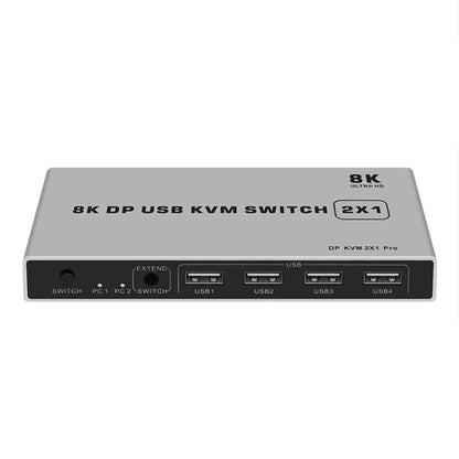 8K KYSW59 60HZ DP USB KVM Switch 2-in-1 Computer Sharing Device - Switch by buy2fix | Online Shopping UK | buy2fix