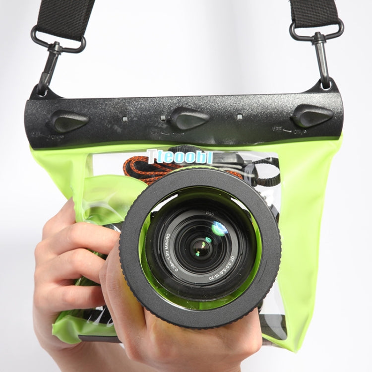 Tteoobl  20m Underwater Diving Camera Housing Case Pouch  Camera Waterproof Dry Bag, Size: M(Green) - Camera Accessories by Tteoobl | Online Shopping UK | buy2fix