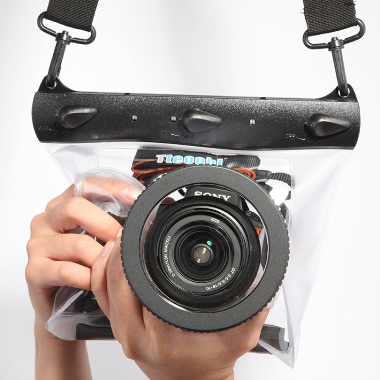 Tteoobl 20m Underwater Diving Camera Housing Case Pouch Camera Waterproof Dry Bag, Size: M(Frosted Transparent) by Tteoobl