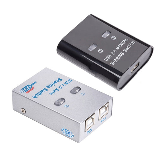 SW68 2 In 1 Switcher USB Automatic Print Sharer, Color: Silver by buy2fix