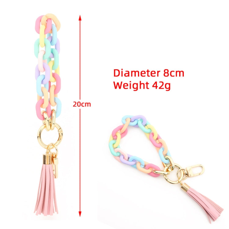 Keychain Ladies Acrylic Bracelet Jewelry(Colorful) - In Car by buy2fix | Online Shopping UK | buy2fix