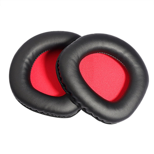 2 PCS Slow Rebound Sponge Headphone Cover Cushion For DAREU EH712/EH715(Black Red Net) - Apple Accessories by buy2fix | Online Shopping UK | buy2fix