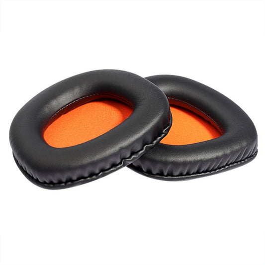 2 PCS Slow Rebound Sponge Headphone Cover Cushion For DAREU EH712/EH715(Black Orange Net) - Apple Accessories by buy2fix | Online Shopping UK | buy2fix