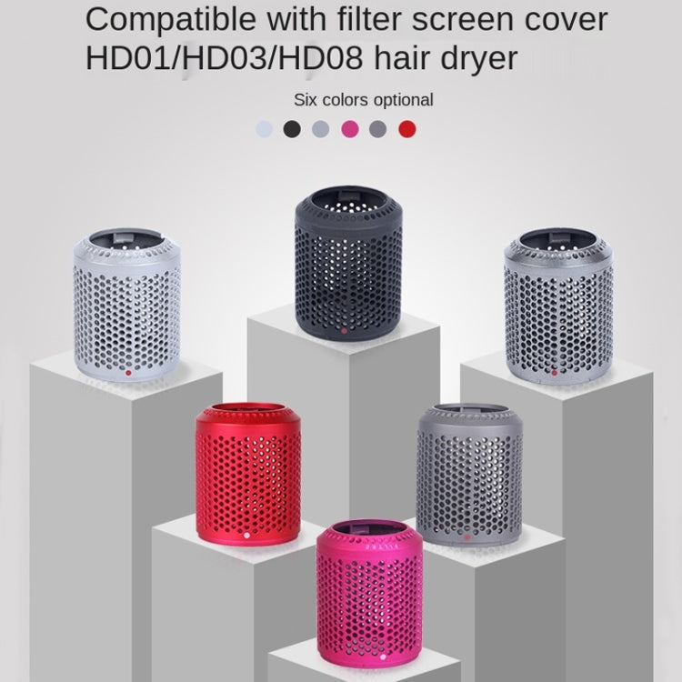 2 PCS Outer Cover Dust Filter for Dyson Hair Dryer HD01/HD03/HD08(Rose Red) - Consumer Electronics by buy2fix | Online Shopping UK | buy2fix