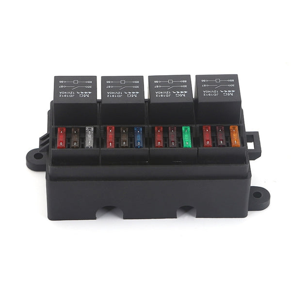 TF008-10 12V 5Pin Relay Car RV Radiography Sound Modified Electromagnetic Insurance Box by buy2fix