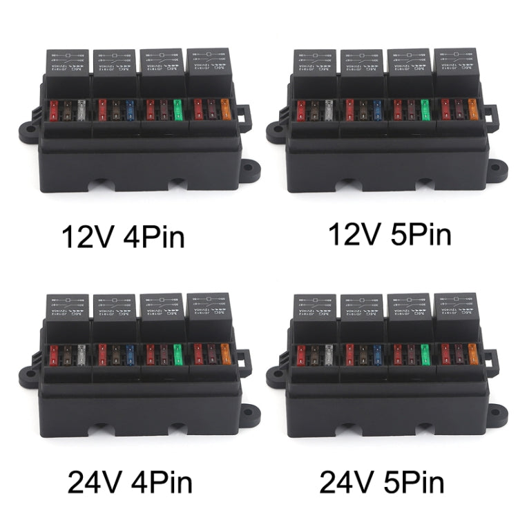 TF008-10 24V 5Pin Relay Car RV Radiography Sound Modified Electromagnetic Insurance Box by buy2fix