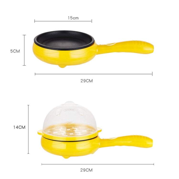 350W Electric Egg Omelette Cooker Frying Pan Steamer Cooker,EU Plug,Style: Double Layer Set Yellow - Home & Garden by buy2fix | Online Shopping UK | buy2fix