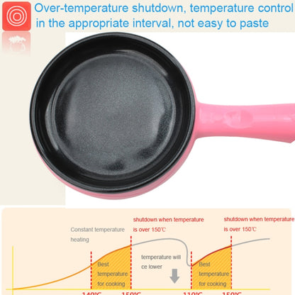 350W Electric Egg Omelette Cooker Frying Pan Steamer Cooker,EU Plug,Style: Pan+Wood Shovel Pink - Home & Garden by buy2fix | Online Shopping UK | buy2fix