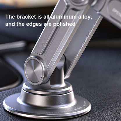 Aluminum Alloy Rotatable Lift Mobile Phone Holder Car Holder,Style: Clip Type Silver - In Car by buy2fix | Online Shopping UK | buy2fix