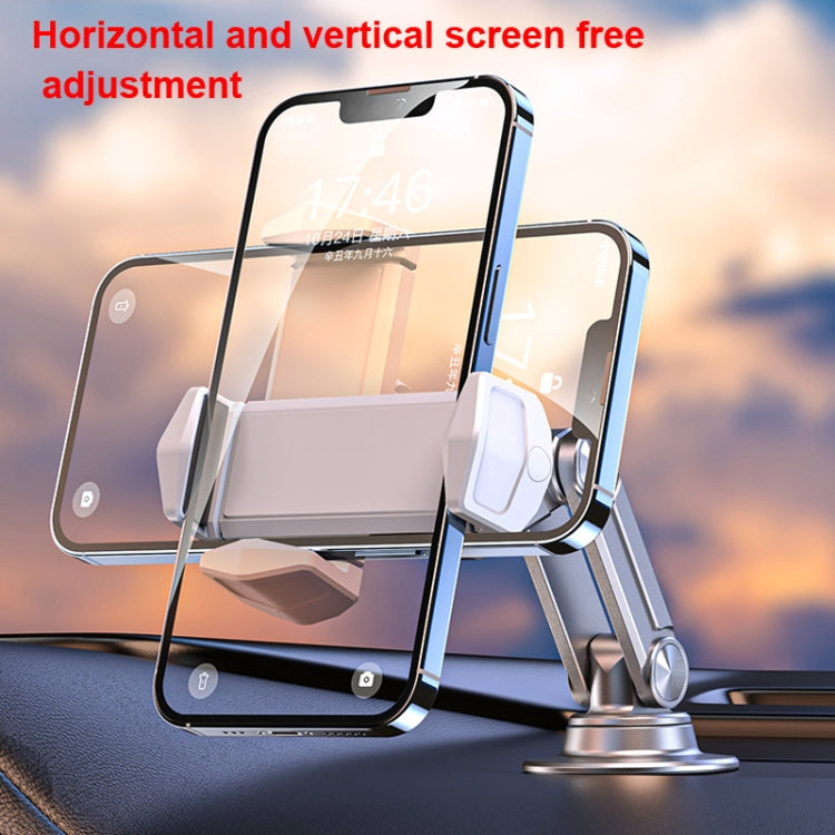 Aluminum Alloy Rotatable Lift Mobile Phone Holder Car Holder,Style: Clip Type Black - In Car by buy2fix | Online Shopping UK | buy2fix