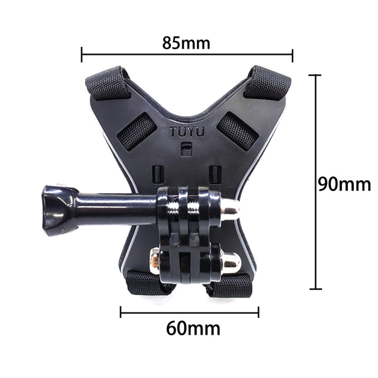 TUYU Motorcycle Helmet Chin Action Camera Mobile Phone Mounting Bracket Blue Bracket - DJI & GoPro Accessories by TUYU | Online Shopping UK | buy2fix