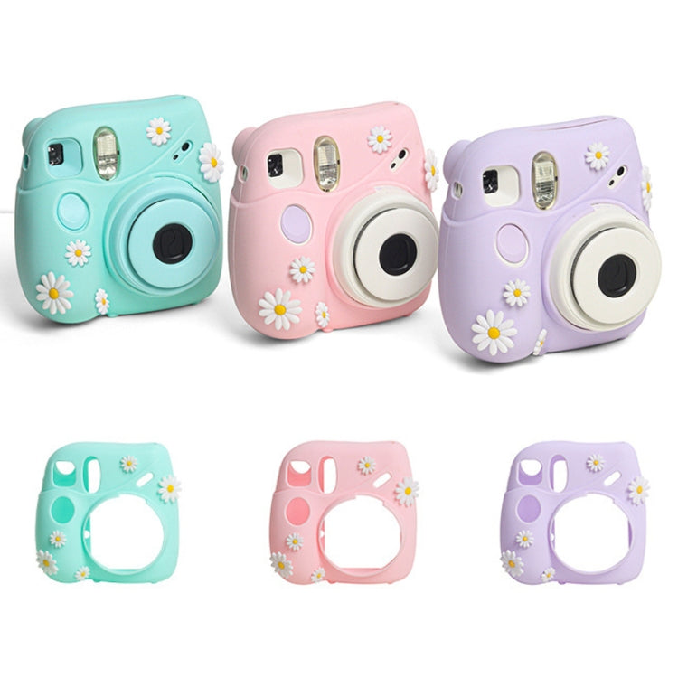 CAIUL Daisy Camera Silicone Case Protective Soft Case For FUJIFILM Instax Mini7+(Blue) - Camera Accessories by CAIUL | Online Shopping UK | buy2fix