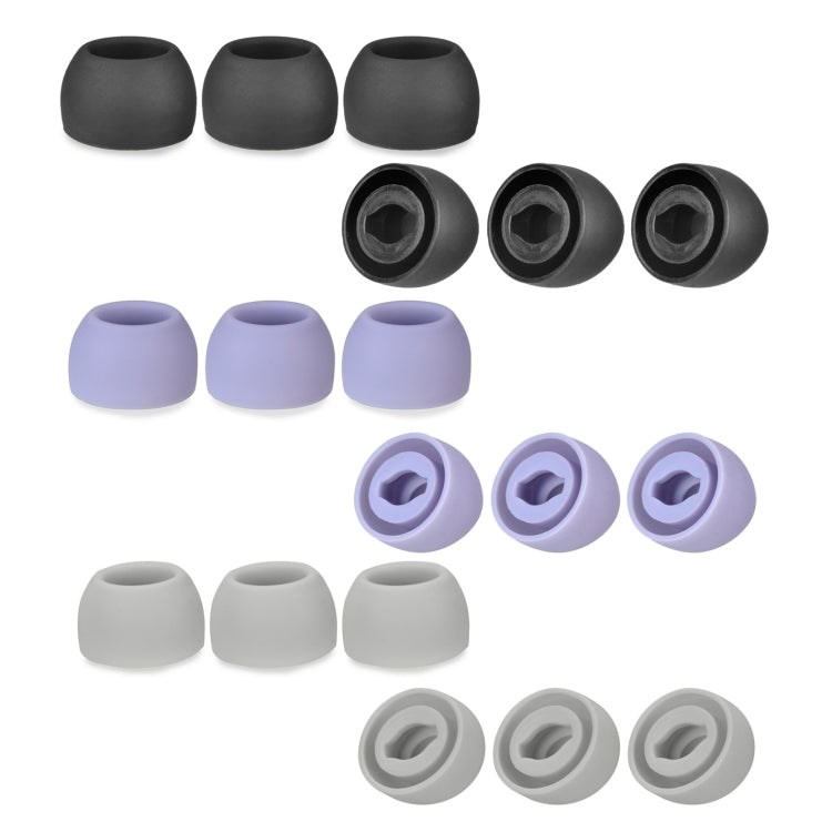 6 PCS Silicone Earplugs For TWS Samsung Galaxy Buds Pro(Small Black) - Apple Accessories by buy2fix | Online Shopping UK | buy2fix