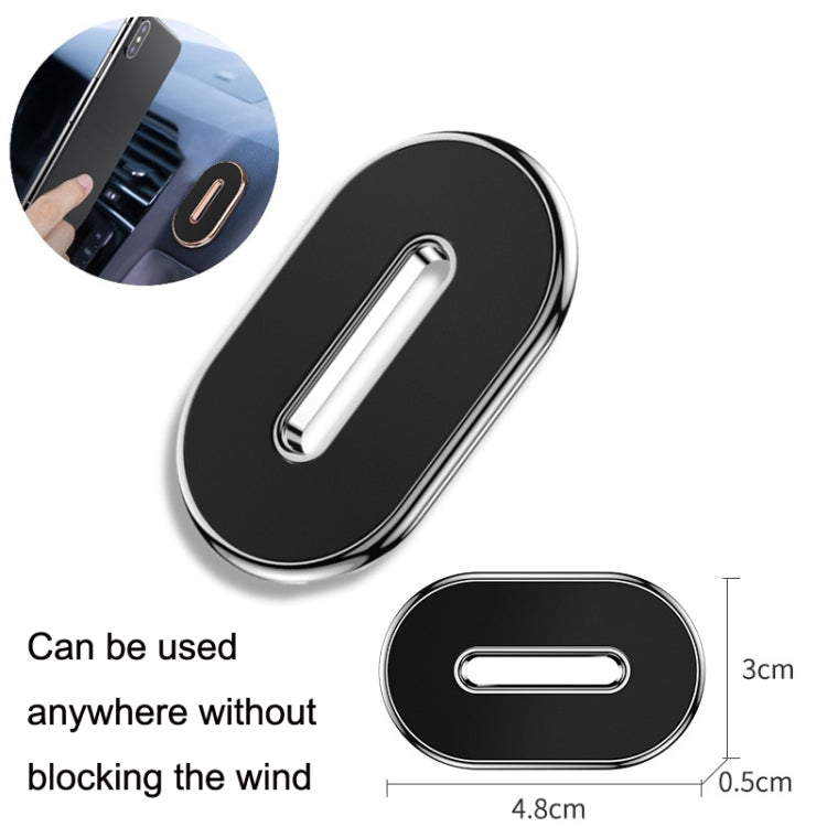 3PCS Q10 Car Dashboard Magnetic Suction Mini Mobile Phone Holder(Black) - In Car by buy2fix | Online Shopping UK | buy2fix