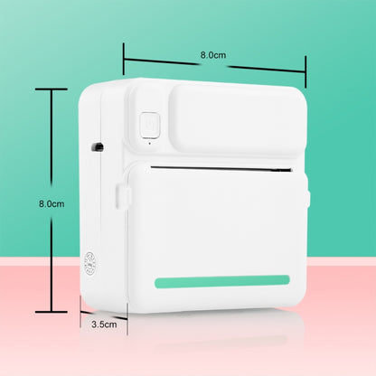 C19 200DPI Student Homework Printer Bluetooth Inkless Pocket Printer Blue by buy2fix