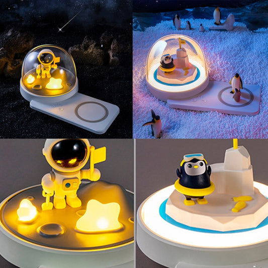 Decorative Table Lamp Wireless Fast Charging Smart Bluetooth Music Light, Style: Bluetooth Model(Astronauts) by buy2fix