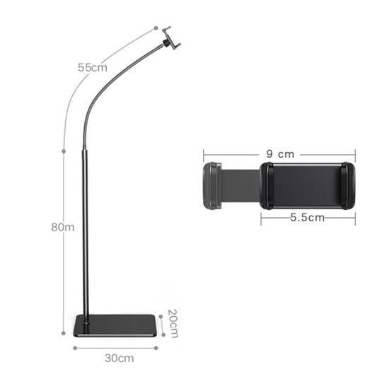 135cm Floor Model Mobile Phone Live Broadcast Bedside Lifting Bracket by buy2fix