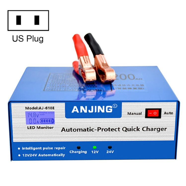 ANJING AJ-618E Battery Charger Car Battery Repairer, Model: US Plug - In Car by buy2fix | Online Shopping UK | buy2fix