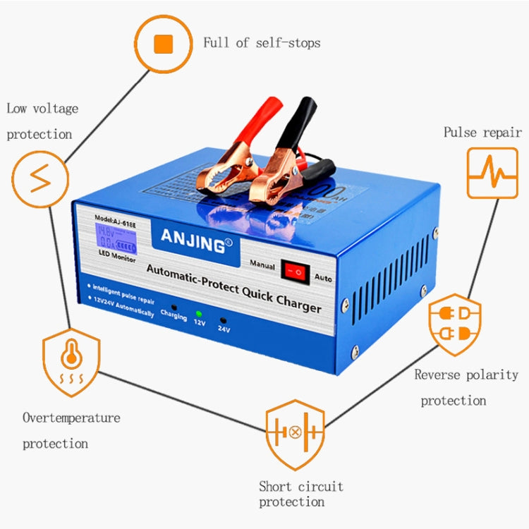 ANJING AJ-618E Battery Charger Car Battery Repairer, Model: AU Plug by buy2fix