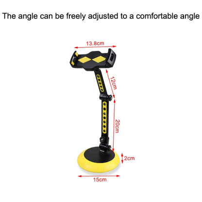 CJ-010 Rotating Desktop Tablet Bracket Foldable Online Learning Support Bracket(Yellow Black) - Desktop Holder by buy2fix | Online Shopping UK | buy2fix