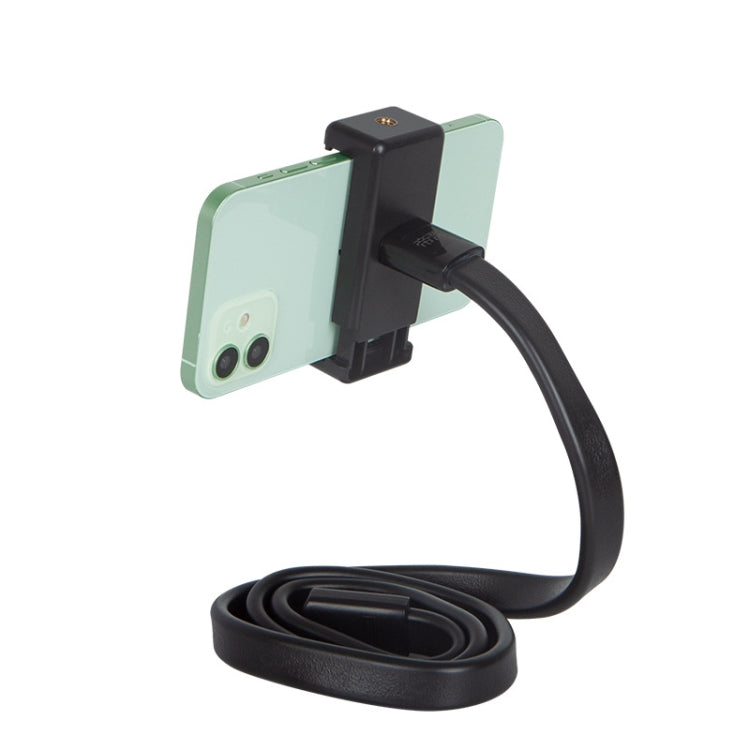 DiHao Bending Adjustment Hose Mobile Phone Live Broadcast Support(Hose+Double Hole Phone Clip) - Lazy Bracket by DiHao | Online Shopping UK | buy2fix