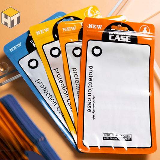 100 PCS Ziplock Bags Plastic Bags Mobile Phone Case Packaging Bags(12 x 21cm Yellow) by buy2fix