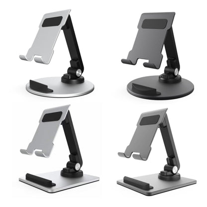 Portable Mobile Phone Tablet Desktop Stand, Color: Square Swivel Silver - Desktop Holder by buy2fix | Online Shopping UK | buy2fix