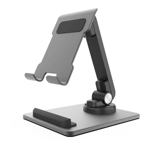 Portable Mobile Phone Tablet Desktop Stand, Color: Square Swivel Dark Gray - Desktop Holder by buy2fix | Online Shopping UK | buy2fix