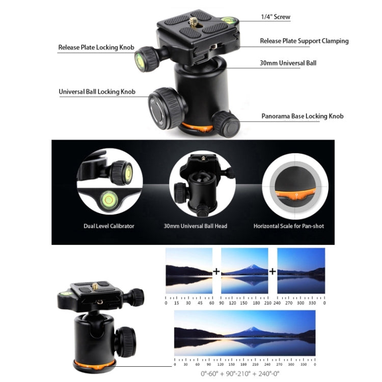 QingZhuangShiDai Q999S Portable Projector Photography Camera Live Gimbal Tripod(Black) - Stand by QingZhuangShiDai | Online Shopping UK | buy2fix