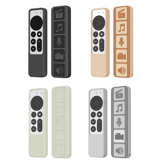 Silicone Remote Controller Waterproof Anti-Slip Protective Cover For Apple TV 4K 2021(Luminous Color) by buy2fix