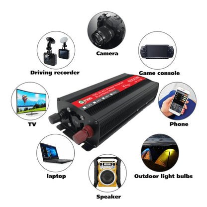 Gurxun 6000W High Power Sine Wave Inverter With Single Digital Display, Specification: 48V-220V - In Car by Gurxun | Online Shopping UK | buy2fix