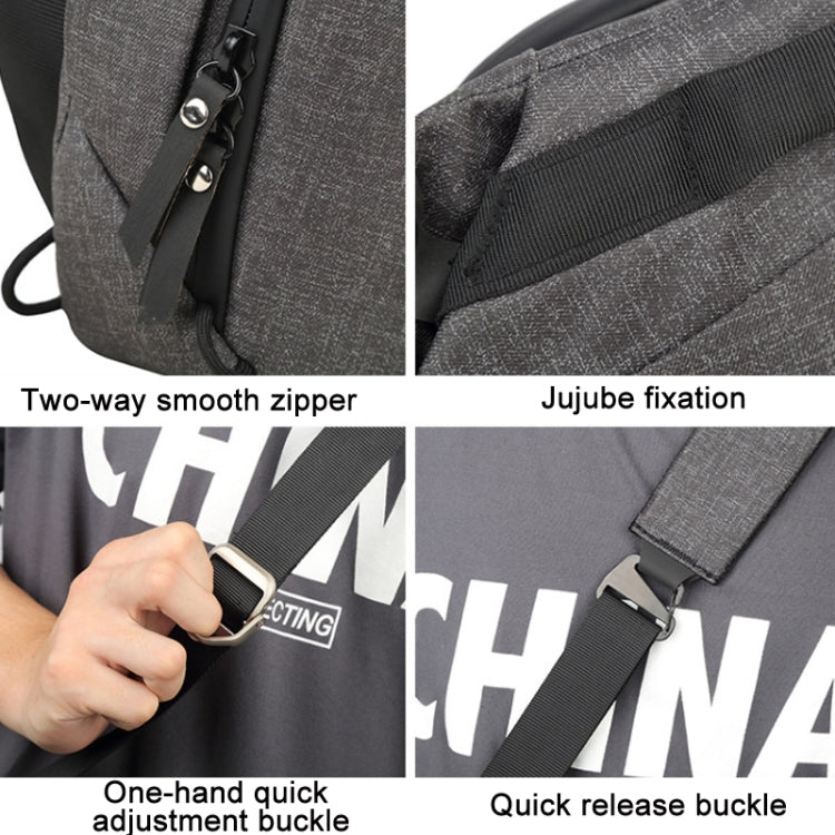 Portable Waterproof Photography SLR Camera Messenger Bag, Color: 6L Dark Gray - Camera Accessories by buy2fix | Online Shopping UK | buy2fix