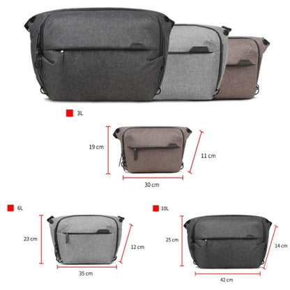 Portable Waterproof Photography SLR Camera Messenger Bag, Color: 10L Dark Gray - Camera Accessories by buy2fix | Online Shopping UK | buy2fix