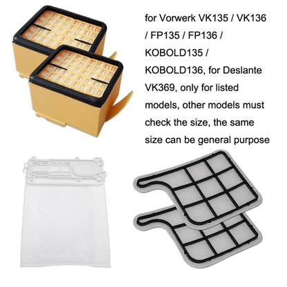 5 Sets Motor Tablet For Vorwerk VK135 / VK136 Vacuum Cleaner Accessories - Consumer Electronics by buy2fix | Online Shopping UK | buy2fix