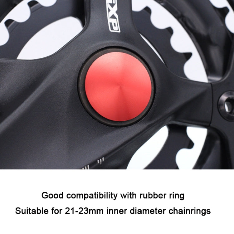 5 PCS Bicycle Hollow Integrated CNC Aluminum Alloy Crankset Dust Cover, Size: 21-23mm(Black) - Outdoor & Sports by buy2fix | Online Shopping UK | buy2fix