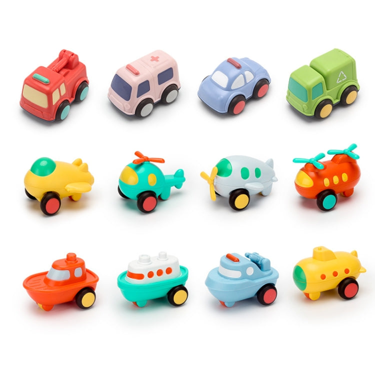 Children Cartoon Fell-Resistant Mini Inertial Pull Back Toy Car(Sanitation Vehicle) - Model Toys by buy2fix | Online Shopping UK | buy2fix