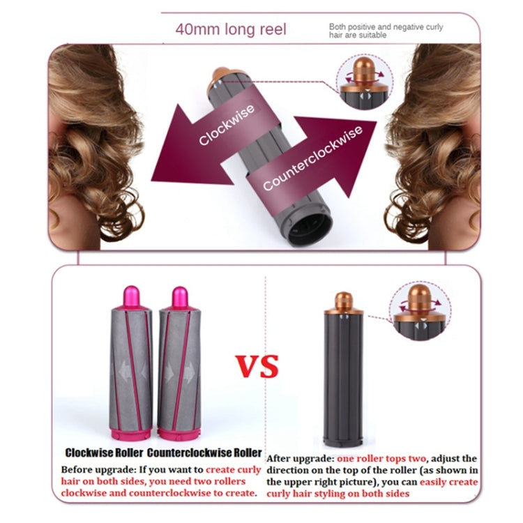 Upgraded Long Barrel Curling Iron for Dyson HD01/02/03/04/08 Hair Dryer 40mm Red - Consumer Electronics by buy2fix | Online Shopping UK | buy2fix
