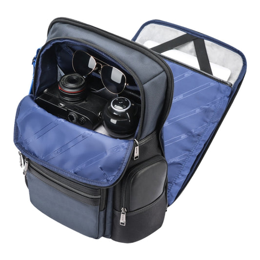 Bopai 61-121981 Multifunctional Anti-theft Laptop Business Backpack with USB Charging Hole(Navy Blue) by Bopai